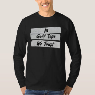 Audio Ingenjör Gaff Tape User Back Stage Tech Crew T Shirt