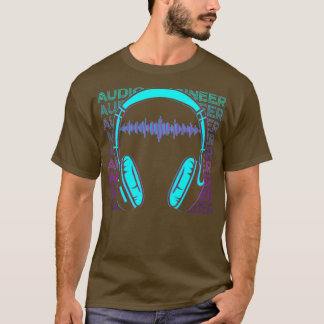 Audio Ingenjör Ingenjör Retro Audio Ingenjör Ljud T Shirt