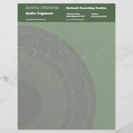 Audio Ingenjör Letterhead Brevhuvud