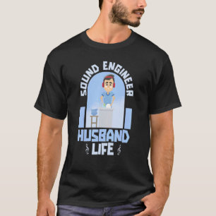Audio Ingenjör Studio Producer Ljud Ingenjör Hu T Shirt