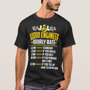 Audio Ingenjör timtaxa Kärlek Levande Ljud Bland T Shirt