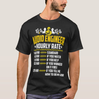 Audio Ingenjör timtaxa Kärlek Levande Ljud Blandni T Shirt