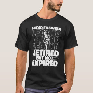 Audio Ingenjör, trött producent Studio Ljud Eng T Shirt