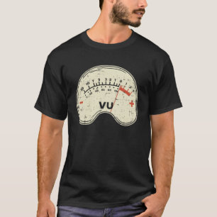 Audio Ingenjör Vu Meter för Audio Technician Ljud T Shirt