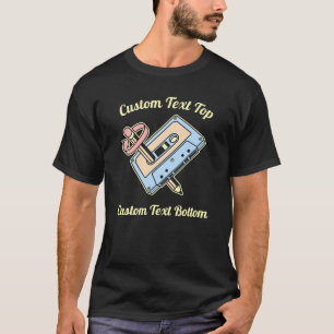 Audio kassett med penna t shirt