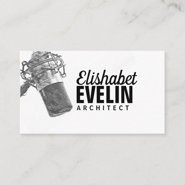 audio mikrofon g567 visitkort (Framsida)