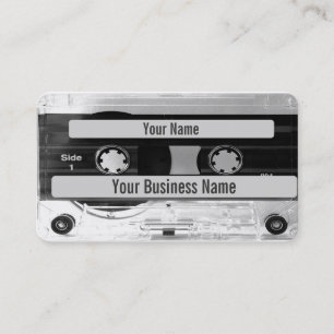 Audio Music Cassette Tape Affärskort QR Visitkort
