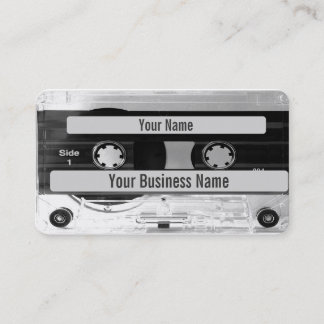 Audio Music Cassette Tape Affärskort QR Visitkort