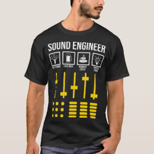 Audio Musikinspelning i Ljud Ingenjör Day-plan T Shirt