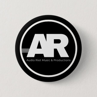 Audio Riot Logotyp Cirkel Pin Knapp