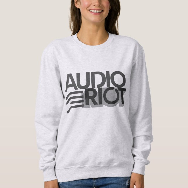 Audio Riot Time to Audio Quiet Sweatshirt Women T Shirt (Framsida)