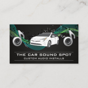 Audio Speaker Subwoofer Musik noter Visitkort