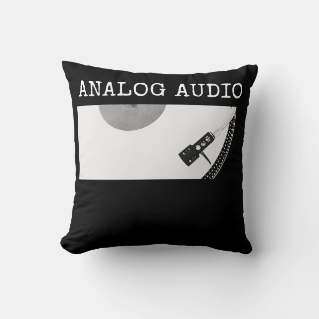 Audiofila vinylposter i analog Audio Kudde (Framsida)