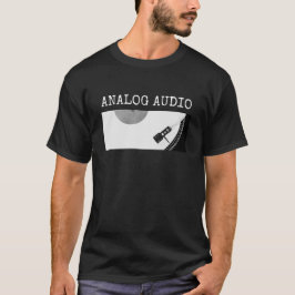 Audiofila vinylposter i analog Audio T Shirt
