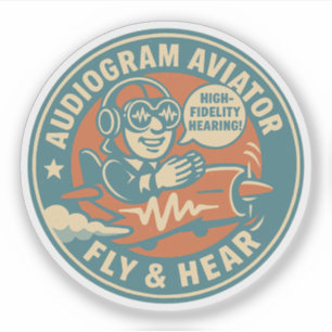 Audiogram Flygare Flyg & Hör Klistermärken