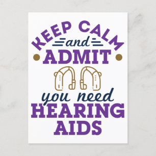 Audiolog Audiology Funny Need Hearing Aids Vykort