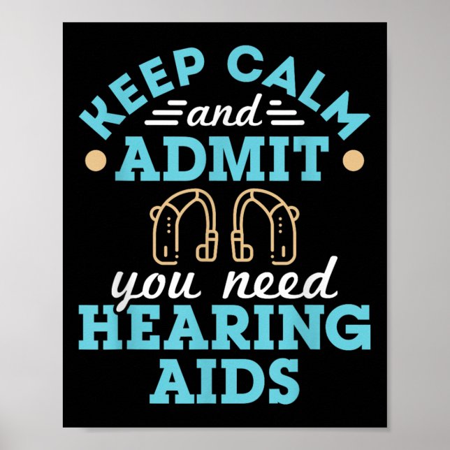 Audiolog Audiology Squad Personal Funny Hearing Ai Poster (Framsidan)