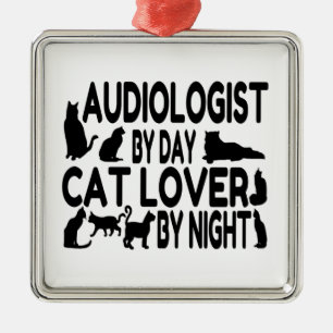 Audiolog Cat Lover Julgransprydnad Metall