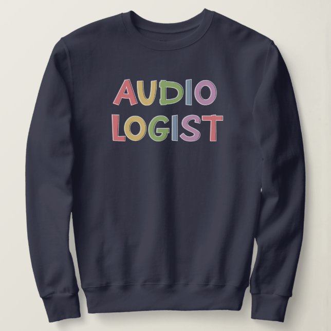 Audiolog Doktor i Audiology Studenten Gifts T Shirt (Design framsida)