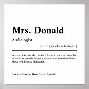 Audiolog Personlig Gift Poster