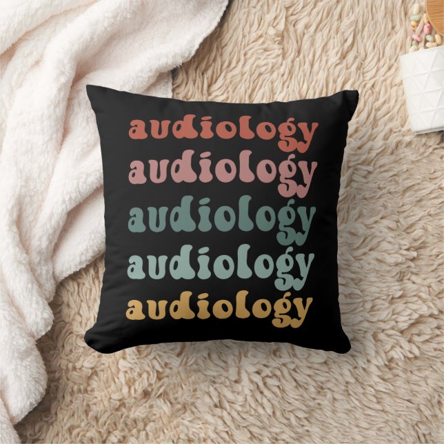 Audiologi | Doktor i Audiology Audiolog Retro Kudde (Filt)