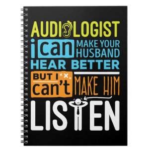 Audiologist Funny Audiology Hår bättre Anteckningsbok