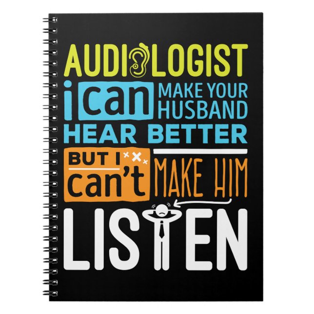 Audiologist Funny Audiology Hår bättre Anteckningsbok (Framsidan)