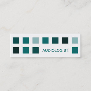 AUDIOLOGIST (modets kvadrater) Mini Visitkort