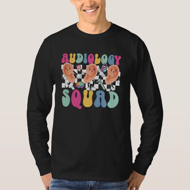 Audiology Squad Audiologist Team Audiologist Crew T Shirt (Framsida)