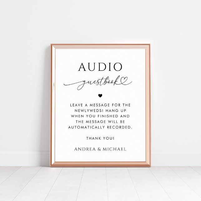 Audion Guestbook Bröllop Poster (Skapare uppladdad)