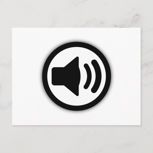 Audions högtalare vykort (Framsida)