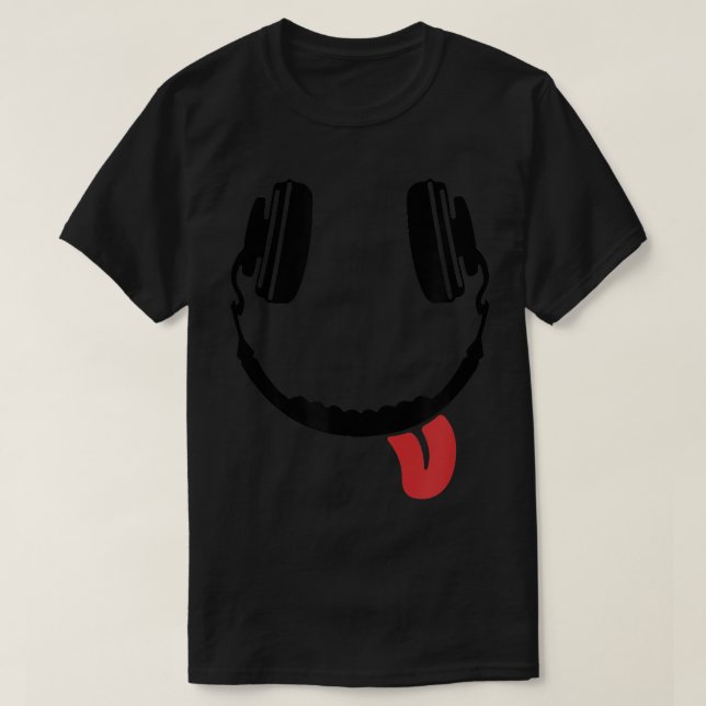 Audiophile Headphone Record Collector Vinyl Music T Shirt (Design framsida)