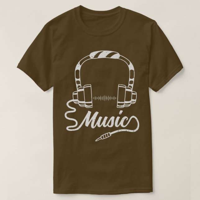 Audiophile Music Älskare Ljud Guy DJ T Shirt (Design framsida)