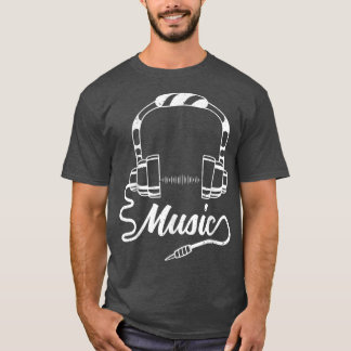 Audiophile Music Älskare Ljud Guy DJ T Shirt