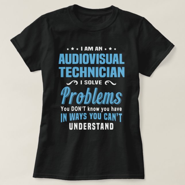 Audiovisuell tekniker t shirt (Design framsida)