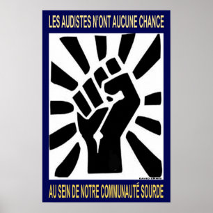 "Audister har ingen chans i vårt döde i Fransken" Poster
