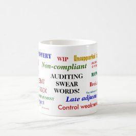 Auditing Swear Ord Cruel Funny Auditor Gift Joke Kaffemugg