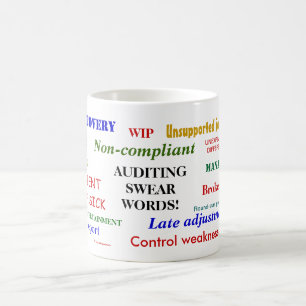 Auditing Swear Ord Cruel Funny Auditor Gift Joke Kaffemugg