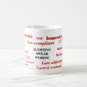Auditing Swear Ord Mugg Funny Auditor Gift Idea