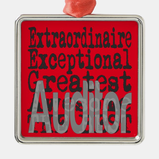 Auditor Extraordinaire Julgransprydnad Metall (Framsidan)