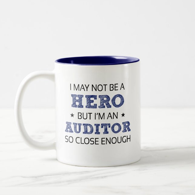 Auditor Humor Novelty Två-Tonad Mugg (Vänster)