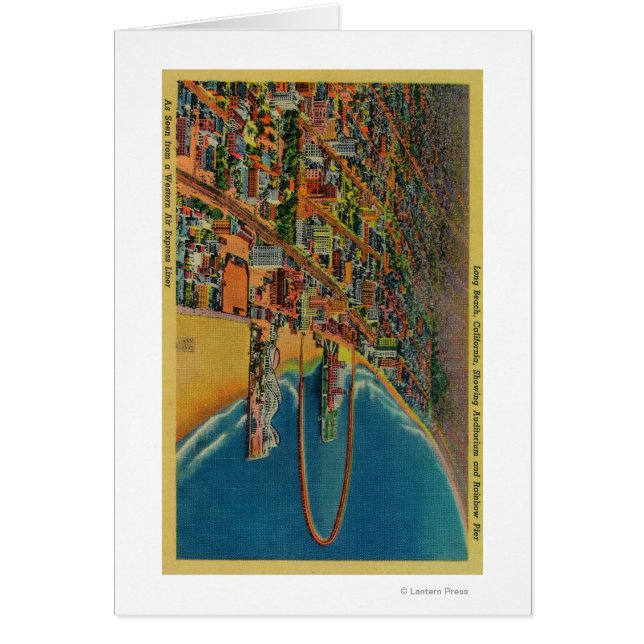 Auditorium, Beach och Rainbow Pier Hälsningskort (Framsidan)