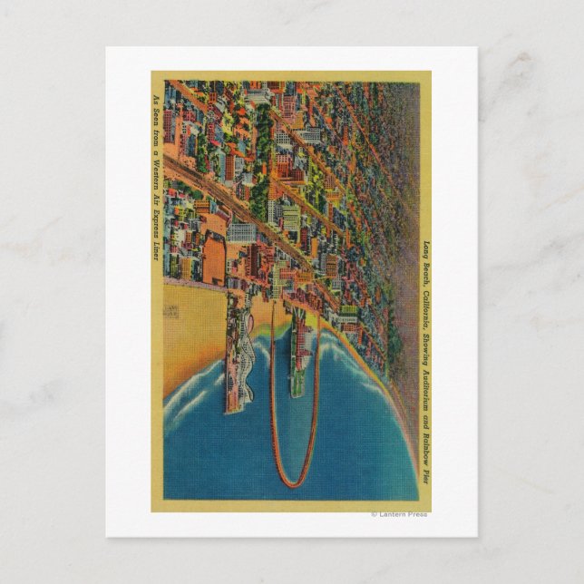 Auditorium, Beach och Rainbow Pier Vykort (Framsida)