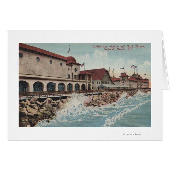 Auditorium, Casino och Bath House Hälsningskort (Framsidan Horizontal)