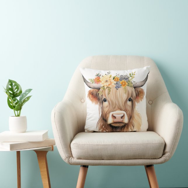 Audrey Cow 16 x 16 Kudde (Stol)
