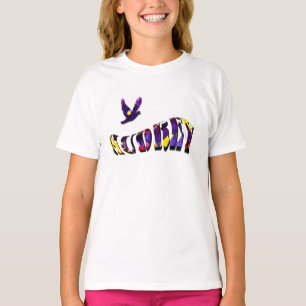 Audrey, Flickls Namn-text gjord med paneler, T Shirt