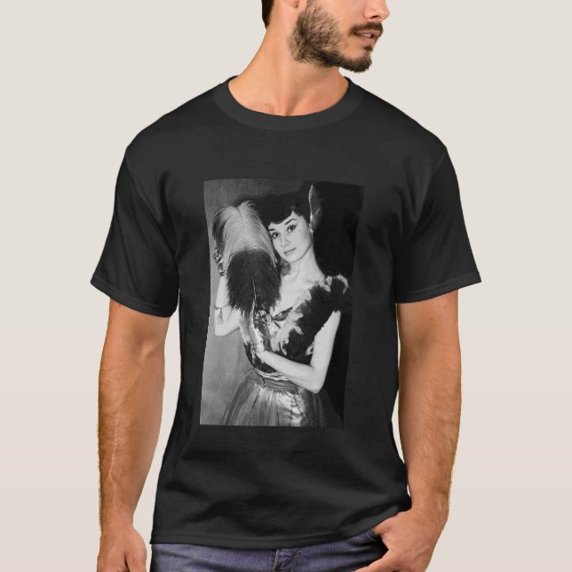 Audrey Hepburn Modell Honoria Plesch David De Beth T Shirt (Framsida)