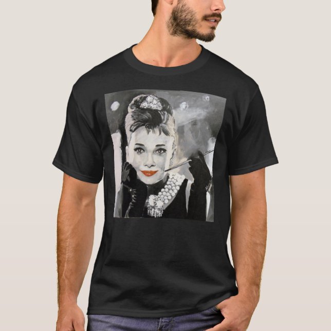 Audrey i Breakfast på Tiffanys Classic T-Shirt (Framsida)