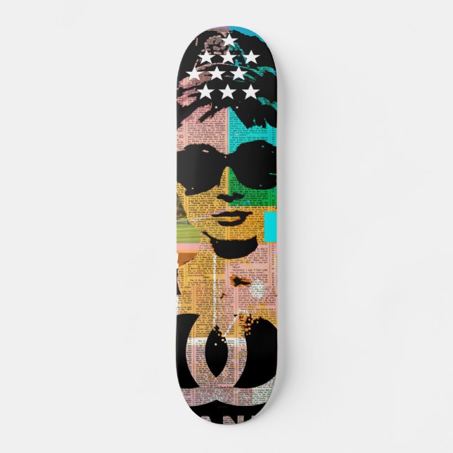 Audrey-skateboard Mini Skateboard Bräda 18,5 Cm (Framsida)