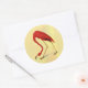Audubon American Flamingo Painting Runt Klistermärke (Envelope)